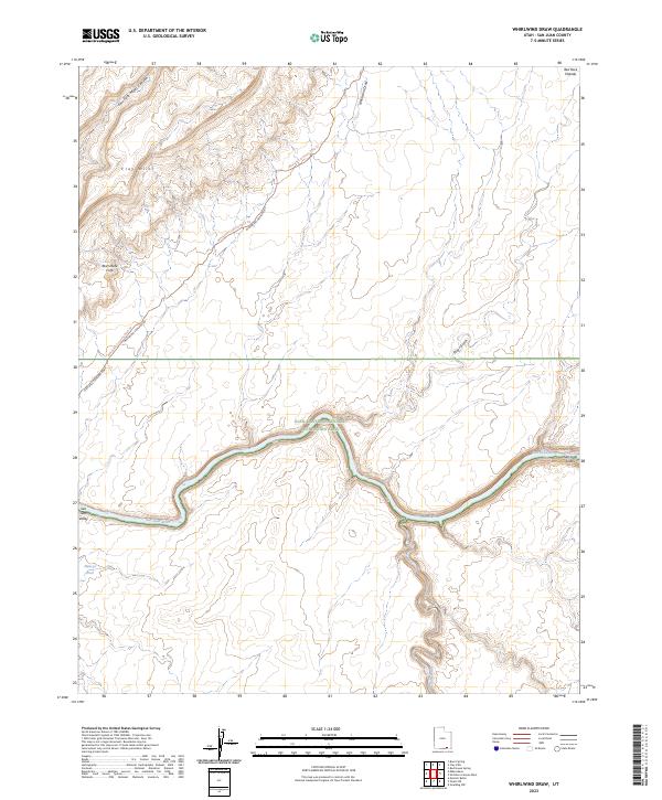 US Topo 7.5-minute map for Whirlwind Draw UT