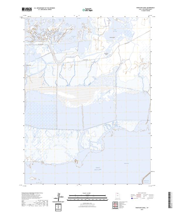 US Topo 7.5-minute map for Whistler Canal UT