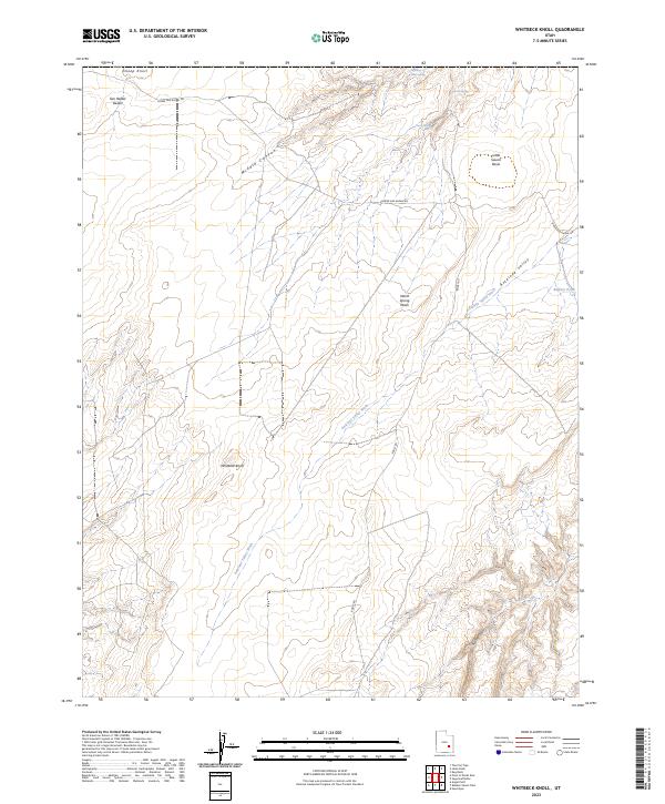 US Topo 7.5-minute map for Whitbeck Knoll UT