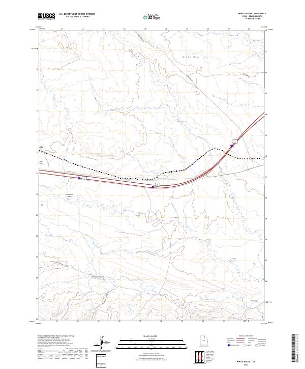 US Topo 7.5-minute map for White House UT