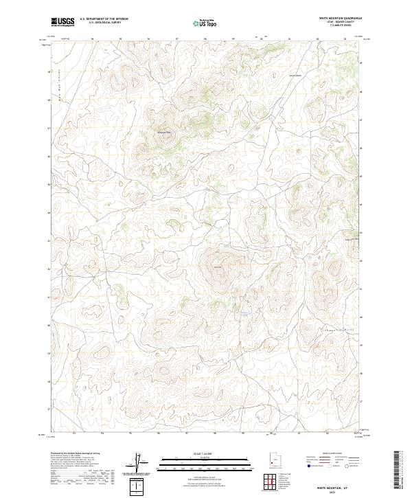 US Topo 7.5-minute map for White Mountain UT