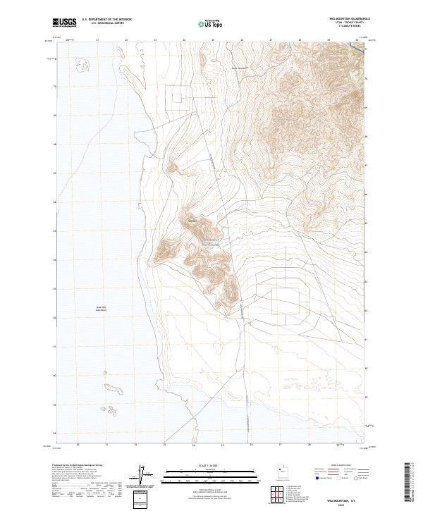 US Topo 7.5-minute map for Wig Mountain UT