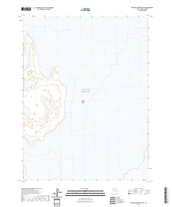 US Topo 7.5-minute map for Wildcat Mountain NW UT