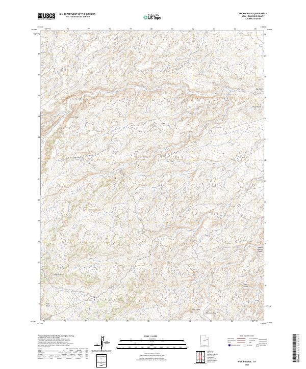 US Topo 7.5-minute map for Wilkin Ridge UT