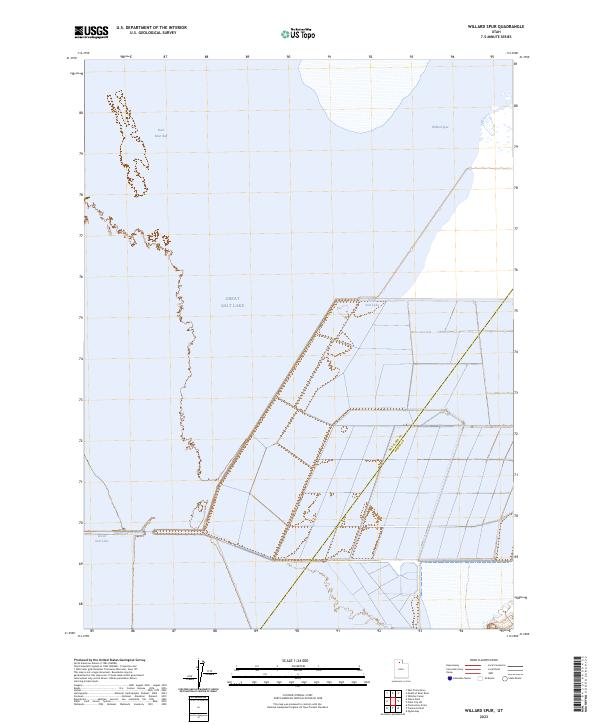 US Topo 7.5-minute map for Willard Spur UT