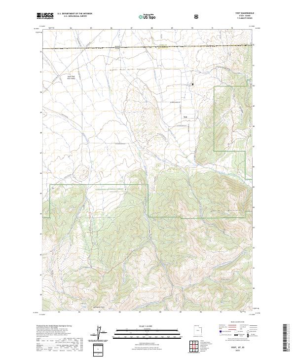 US Topo 7.5-minute map for Yost UTID