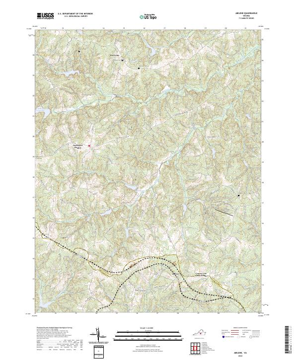 US Topo 7.5-minute map for Abilene VA