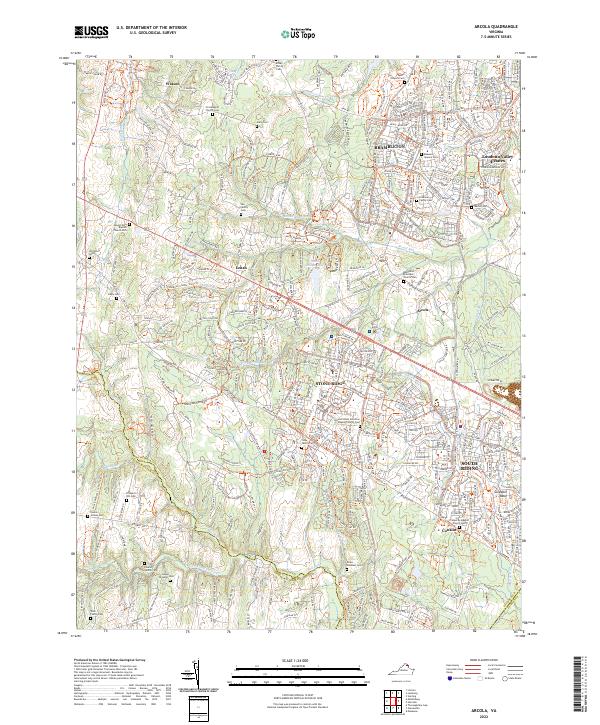 US Topo 7.5-minute map for Arcola VA