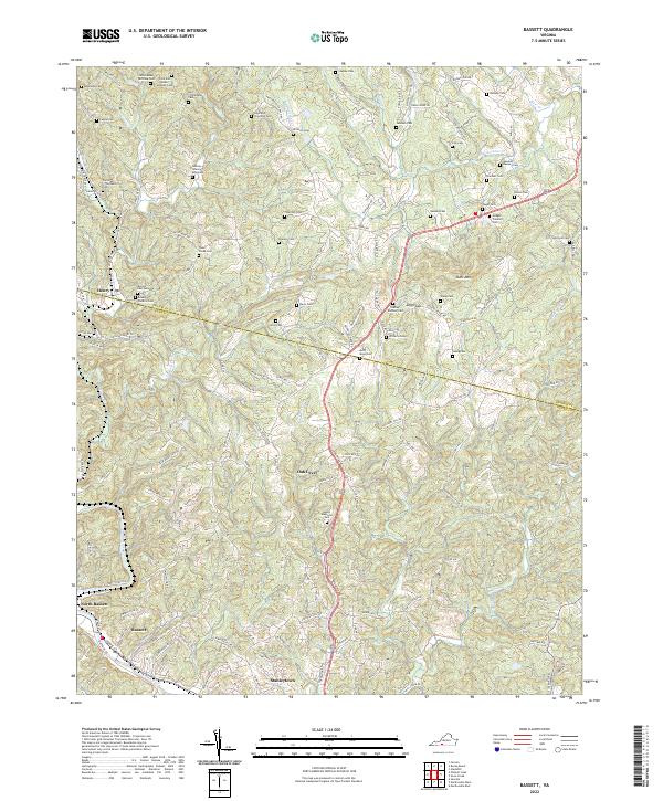 US Topo 7.5-minute map for Bassett VA