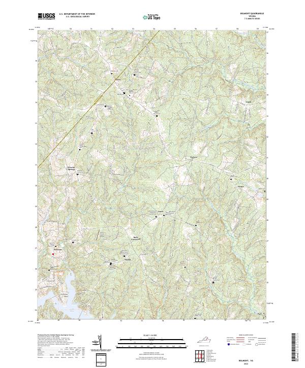 US Topo 7.5-minute map for Belmont VA