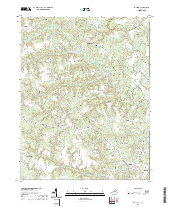 US Topo 7.5-minute map for Beulahville VA