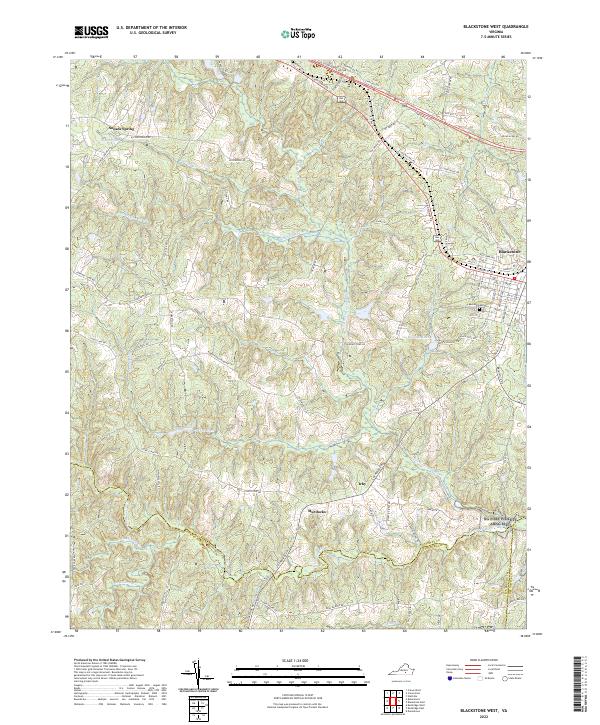 US Topo 7.5-minute map for Blackstone West VA