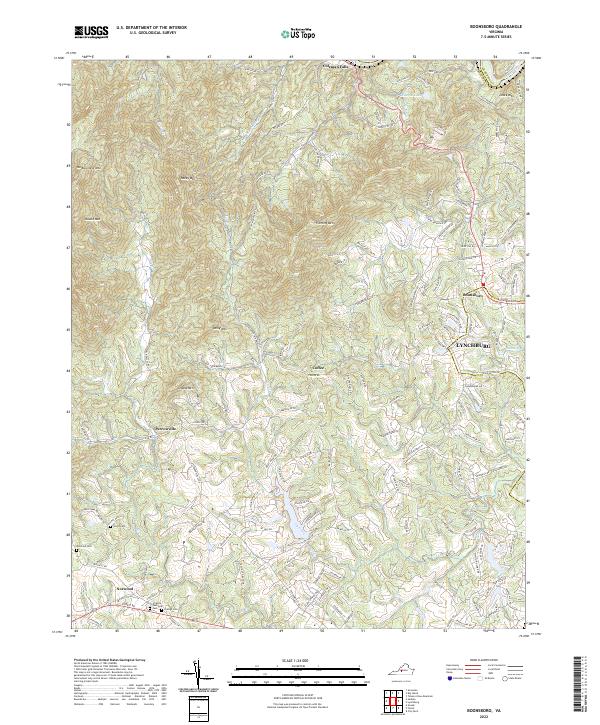 US Topo 7.5-minute map for Boonsboro VA