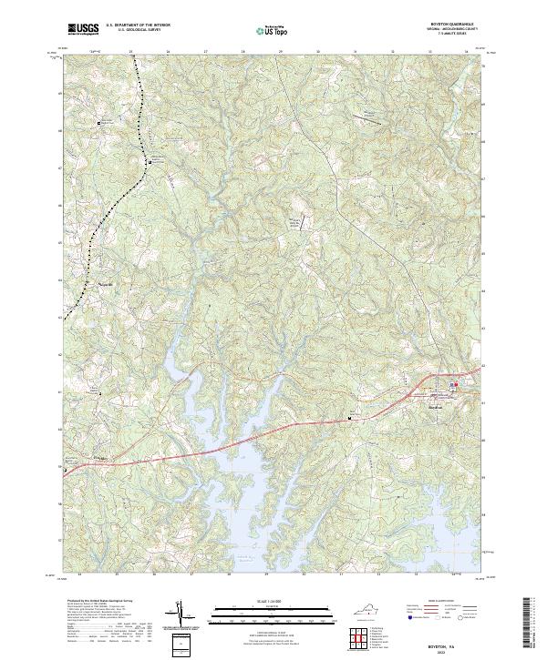 US Topo 7.5-minute map for Boydton VA