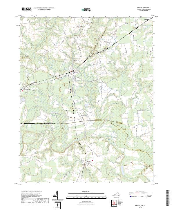 US Topo 7.5-minute map for Boykins VANC