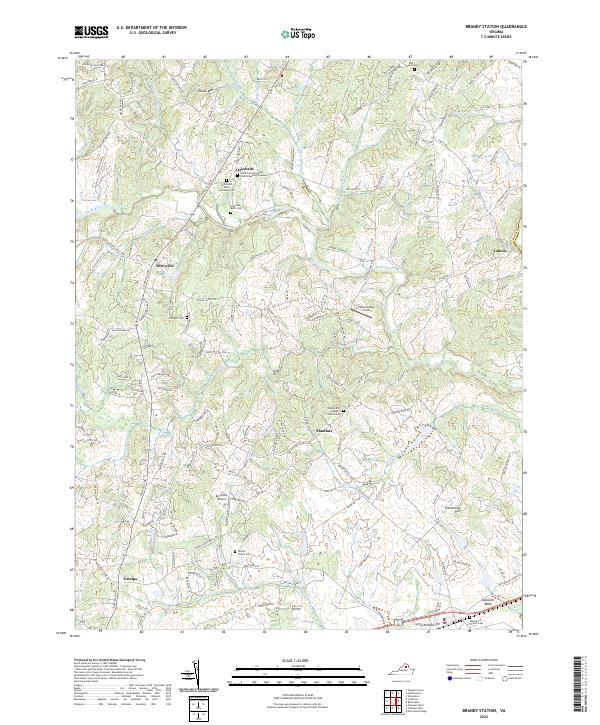 US Topo 7.5-minute map for Brandy Station VA