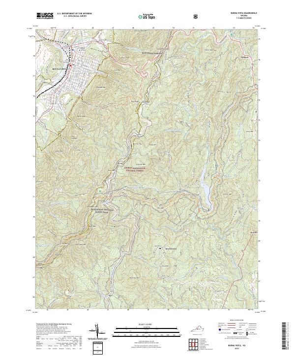 US Topo 7.5-minute map for Buena Vista VA