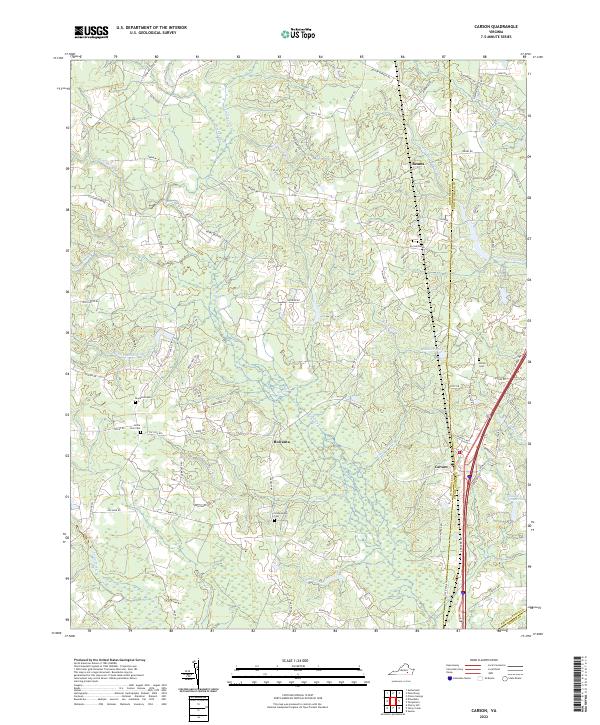 US Topo 7.5-minute map for Carson VA