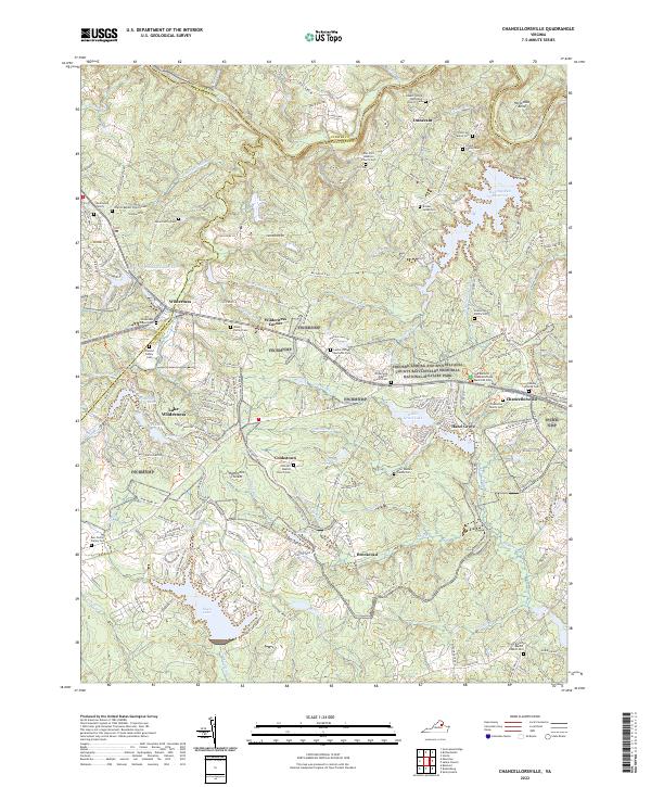 US Topo 7.5-minute map for Chancellorsville VA