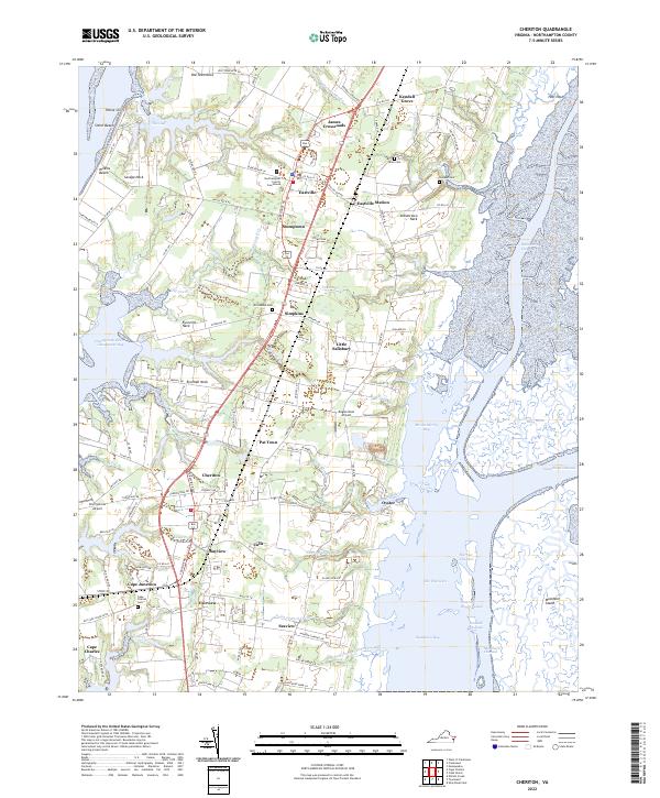 US Topo 7.5-minute map for Cheriton VA