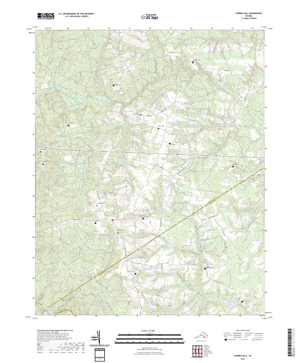 US Topo 7.5-minute map for Cherry Hill VA