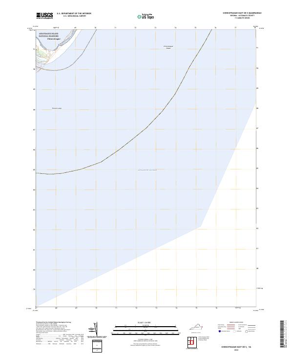 US Topo 7.5-minute map for Chincoteague East OE S VA