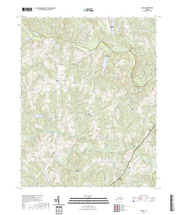 US Topo 7.5-minute map for Chula VA