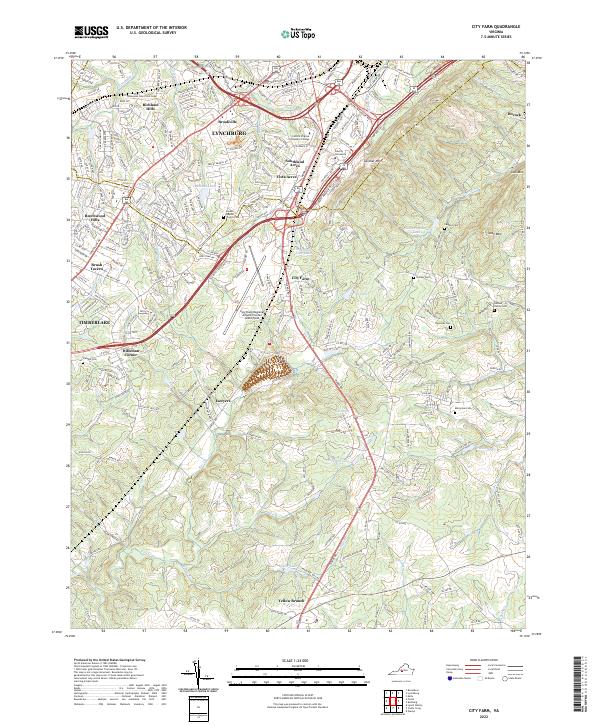 US Topo 7.5-minute map for City Farm VA