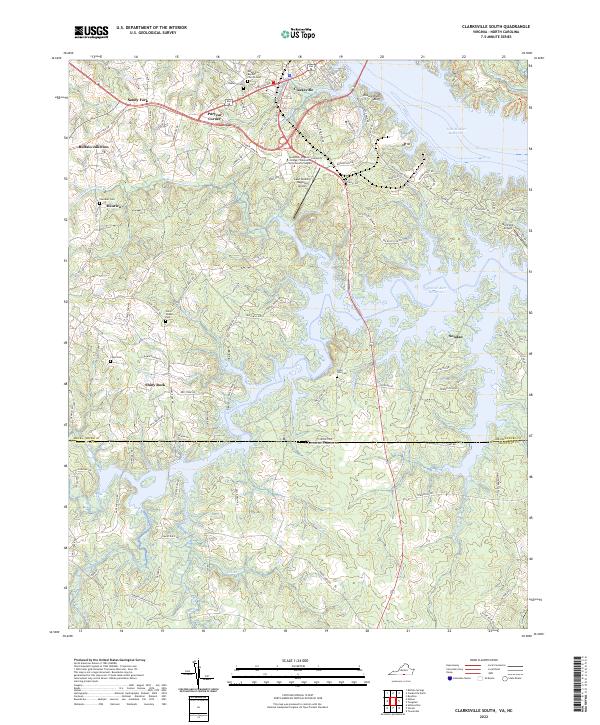 US Topo 7.5-minute map for Clarksville South VANC