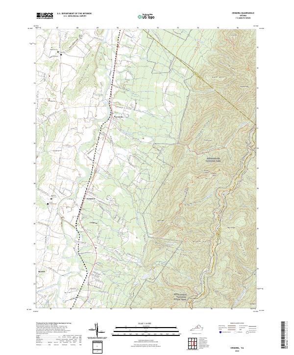 US Topo 7.5-minute map for Crimora VA