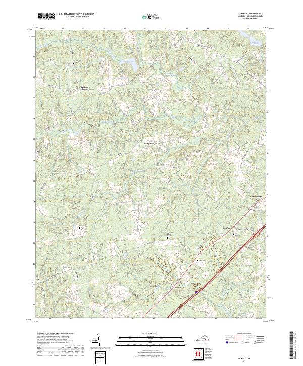 US Topo 7.5-minute map for DeWitt VA