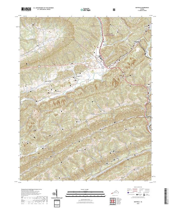 US Topo 7.5-minute map for Duffield VA