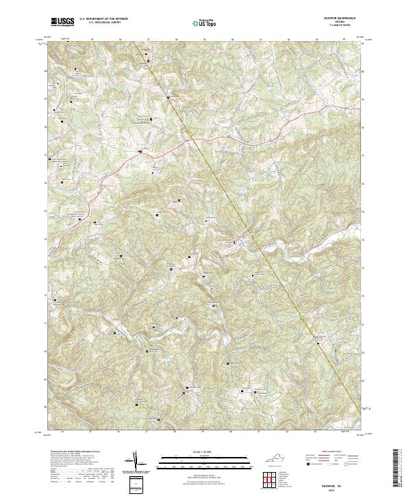 US Topo 7.5-minute map for Dugspur VA