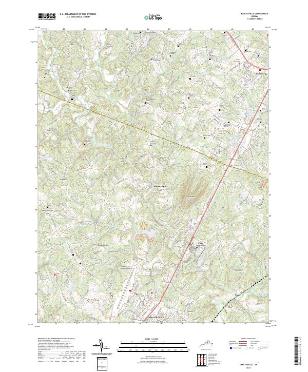 US Topo 7.5-minute map for Earlysville VA