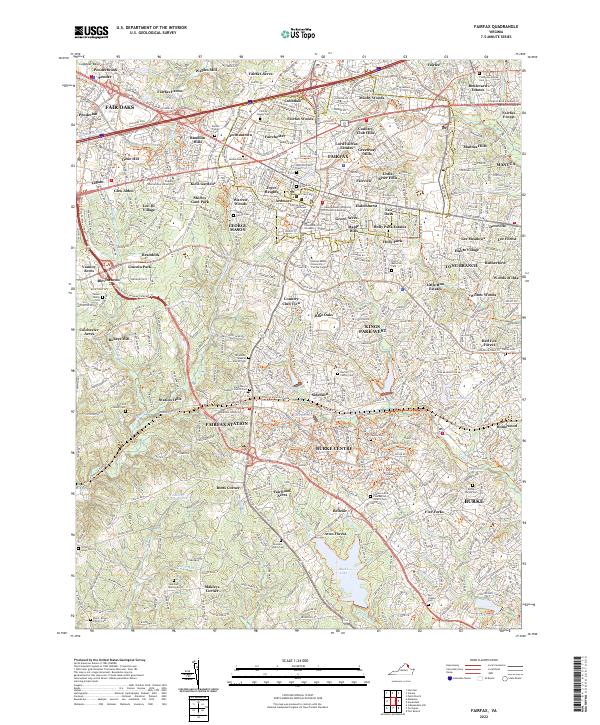 US Topo 7.5-minute map for Fairfax VA