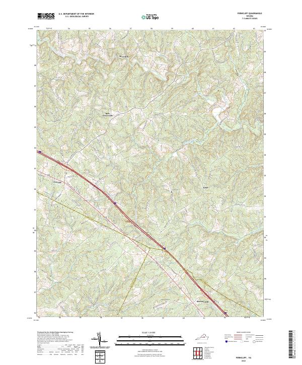 US Topo 7.5-minute map for Ferncliff VA