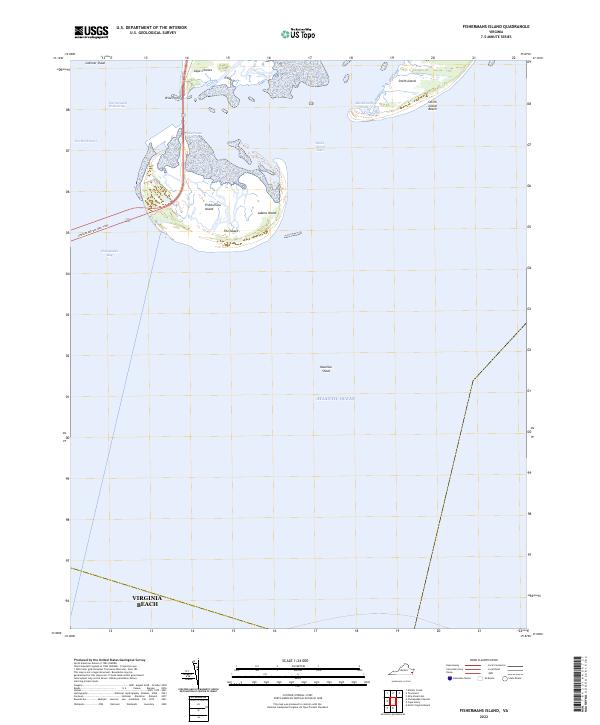 US Topo 7.5-minute map for Fishermans Island VA