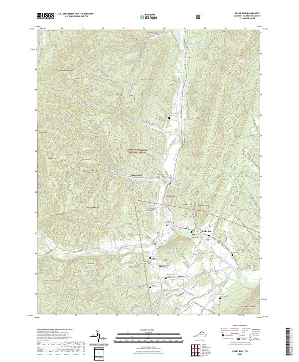 US Topo 7.5-minute map for Fulks Run VA