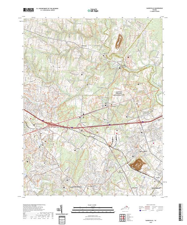 US Topo 7.5-minute map for Gainesville VA