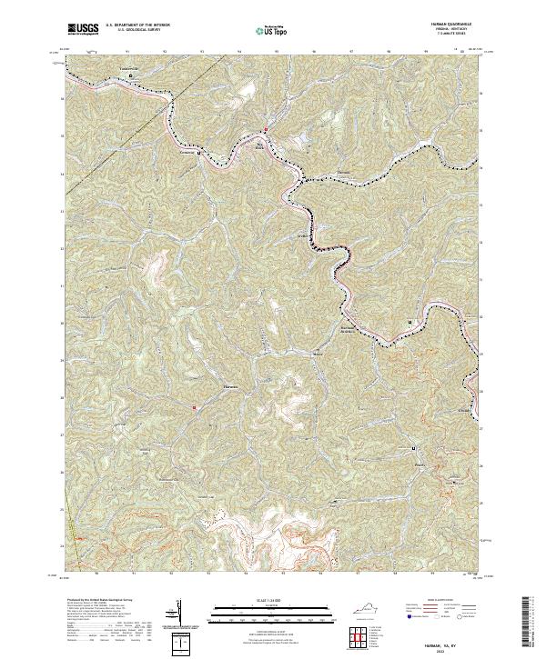 US Topo 7.5-minute map for Harman VAKY