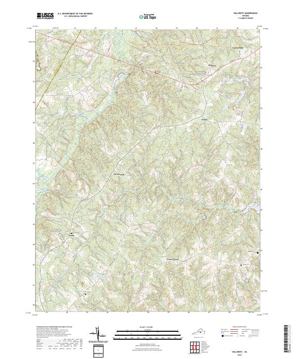 US Topo 7.5-minute map for Hillcrest VA