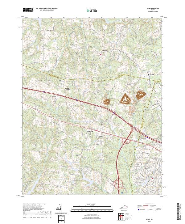 US Topo 7.5-minute map for Hylas VA