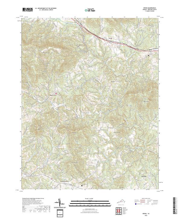 US Topo 7.5-minute map for Irving VA