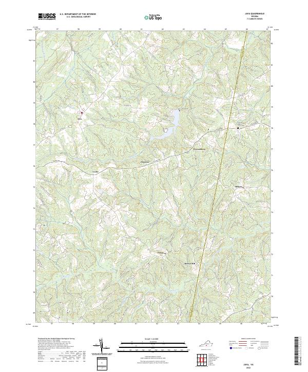 US Topo 7.5-minute map for Java VA