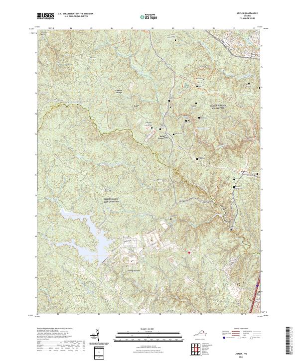 US Topo 7.5-minute map for Joplin VA