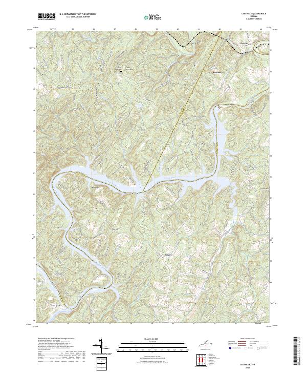 US Topo 7.5-minute map for Leesville VA