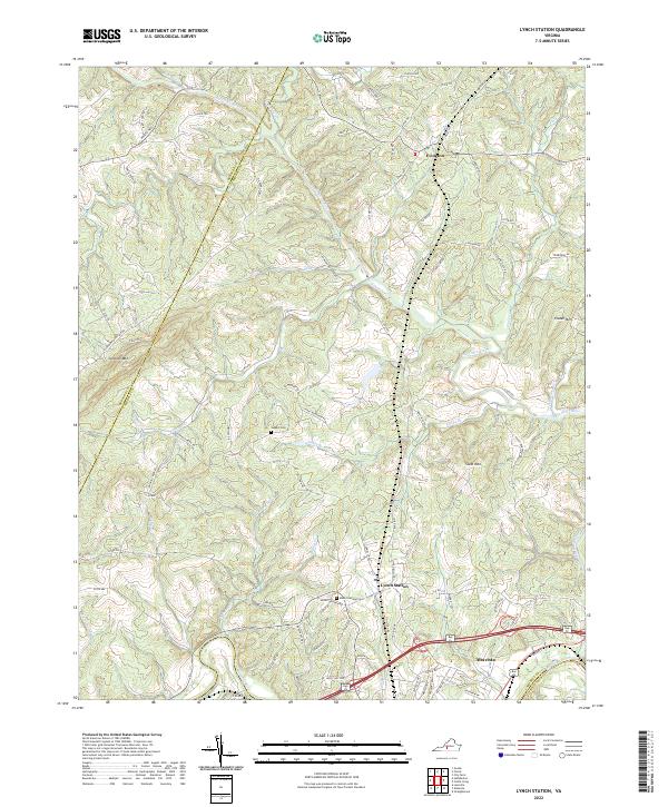 US Topo 7.5-minute map for Lynch Station VA