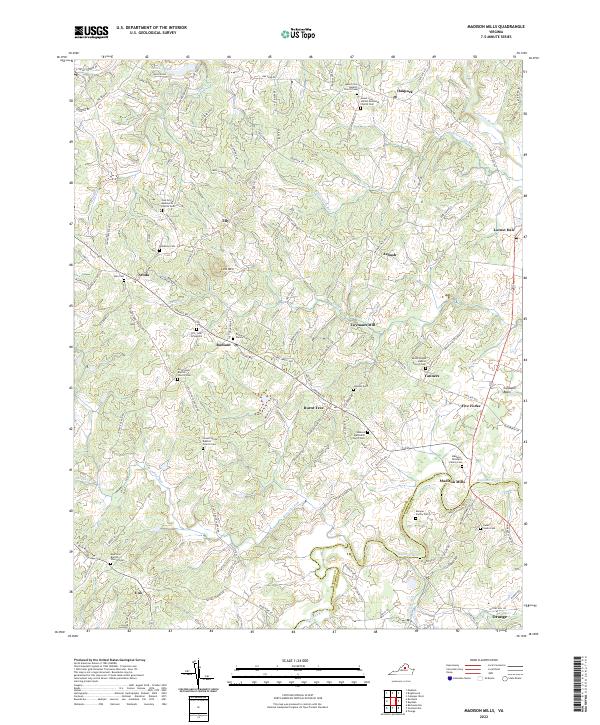 US Topo 7.5-minute map for Madison Mills VA