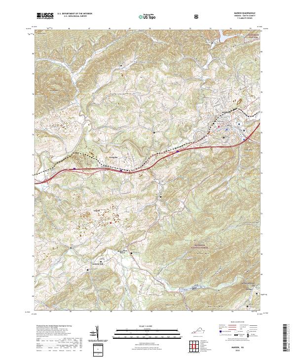 US Topo 7.5-minute map for Marion VA