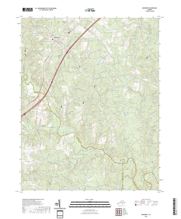 US Topo 7.5-minute map for McKenney VA